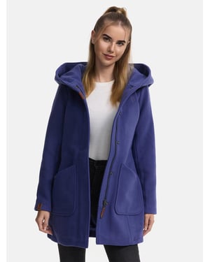 Marikoo dames wintermantel met capuchon en getailleerd model