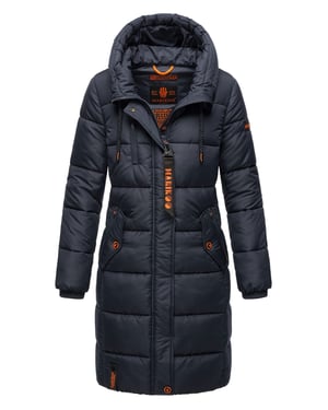 Marikoo dames winterjas – Lange gewatteerde jas met capuchon & zakken