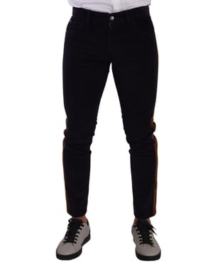 Casual Corduroy Broek met Zijkanten