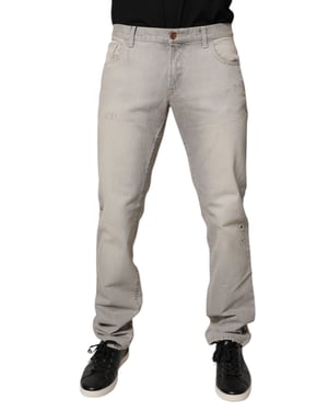 Versleten Denim Jeans