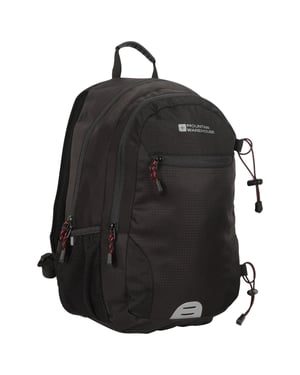 'Quest' Laptop Bag with Bottle Pocket Water Resistant Work Travel School Backpack Charcoal