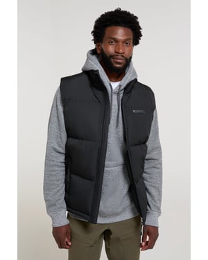 'Rock' Men's Padded Gilet Water Resistant Comfy Insulated Rain Jacket Black