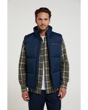 'Rock' Men's Padded Gilet Water Resistant Comfy Insulated Rain Jacket Navy