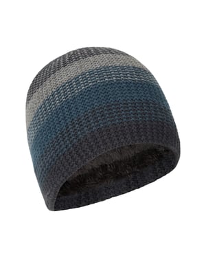 'Mirka' Men's Beanie Fleece Lined Warm Cosy Winter Hat Navy/Blue