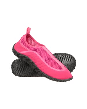 'Bermuda' Women's Aqua Shoe with Top Mesh Panel Slip On Summer Beach Sandals Pink