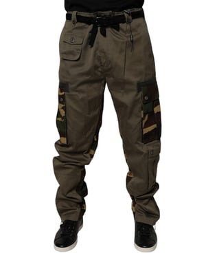 Cargo Broek met Camouflage Detail