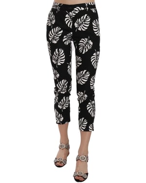 Dolce Gabbana Cropped Broek Bloemenprint