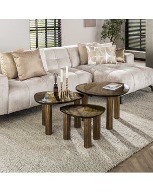 Hoyz salontafel eclipse s antiek finish