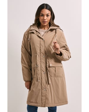 Barrel Sleeve Parka Coat