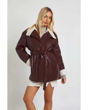 Belted Borg Lined Aviator