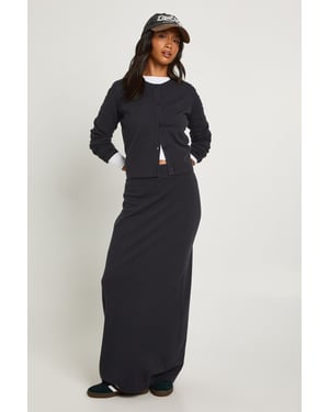 Petite Rib Knit Maxi Skirt