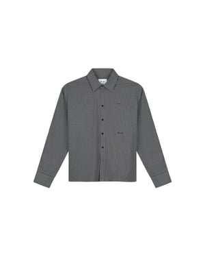 Olaf Hussein Checked boxy shirt lange mouw overhemden m230303