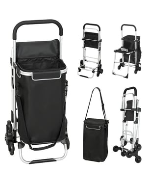 4goodz Boodschappenkar trolley 40 liter -