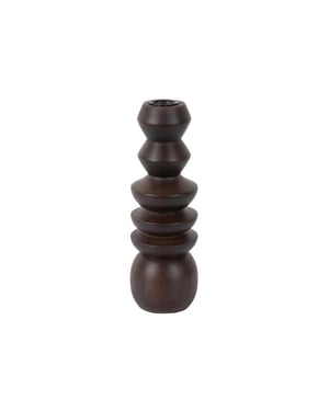 Present Time kandelaar formado large donker hout