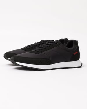 Icelin Runn Icelin Runn Retro-Inspired Trainers with Faux Suede Trainers in Black