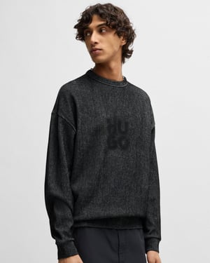 Dinkam Crew Neck Sweatshirt in Dark Grey