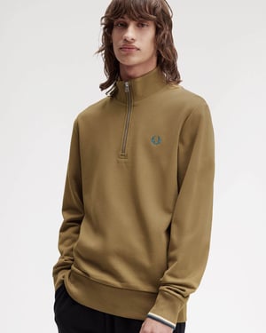 Half Zip Sweatshirt in Grey