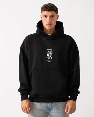 Duwrestie Pullover Hoodie in Black