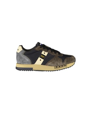 Blauer Blauw Leren Heren Sneakers