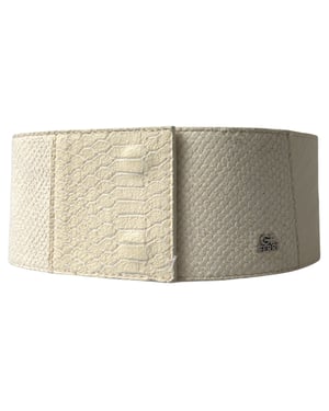 GF Ferre Off White Gewaxte Katoenen Brede Mode Tailleband Tailleband