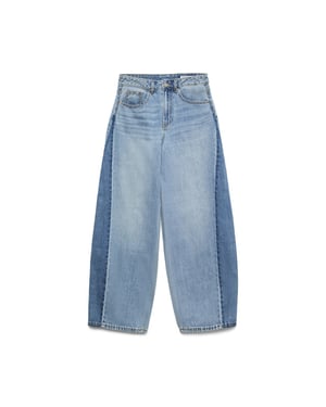 Vero Moda vmzelda hr bareel two toned dnm jea 10338932 medium blue denim