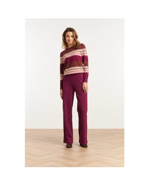 Smashed Lemon 25751 – soepele broek met wijde pijp |