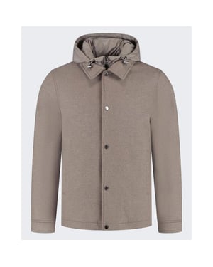Woolrich Heren knitted wool shirt jacket