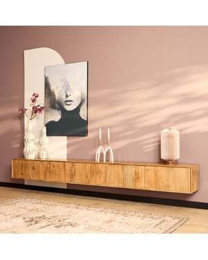 Starfurn zwevend tv meubel madison natural 280 cm