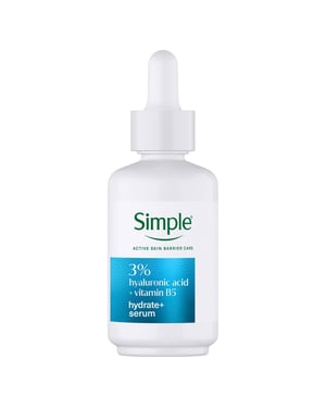 Simple Hydrate+ Serum 3% Hyaluronic Acid + B5 Moisture Boost Face, 30ml