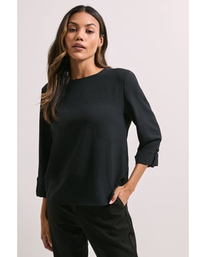 3/4 Roll Sleeve Blouse