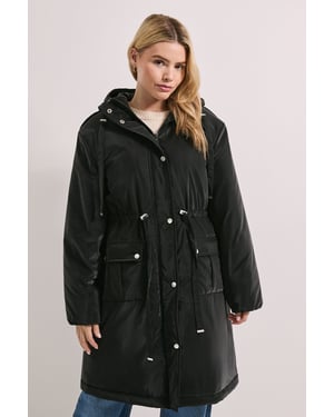 Barrel Sleeve Parka Coat
