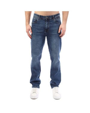 Men's Duck and Cover Hydras Straight-Fit Jeans in Blue