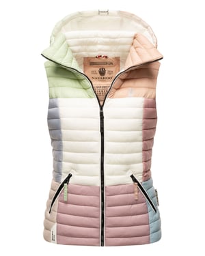 Navahoo Shadaa Multikulti dames gewatteerde bodywarmer – Licht, kleurrijk & trendy
