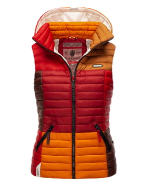 Navahoo Shadaa Multikulti dames gewatteerde bodywarmer – Licht, kleurrijk & trendy