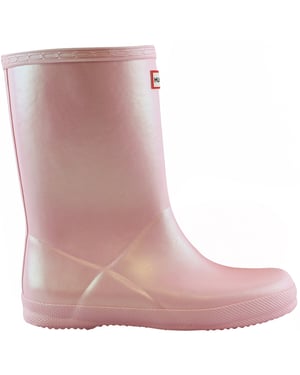 Hunter First Classic Nebula Kids Pink Wellington Boots