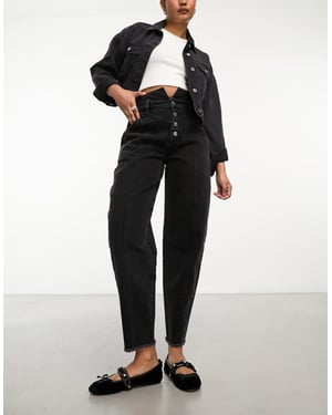 Miss Selfridge – Svarta jeans med peg-ben och sömmar
