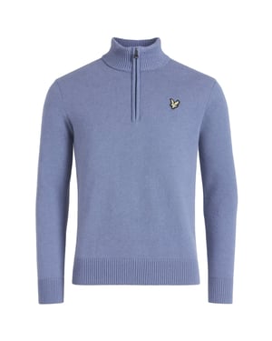 Lyle & Scott Lambswool Mens Blue Sweater