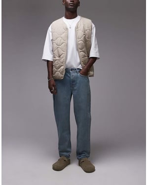 Topman – Avsmalnande jeans i vintage-modell med mellantvätt