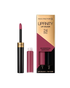 Max Factor Lipfinity Lipstick Two Step New In Box - 330 Essential Burgundy