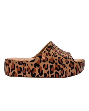 Free Print Platform Sliders in Beige / Brown / Black