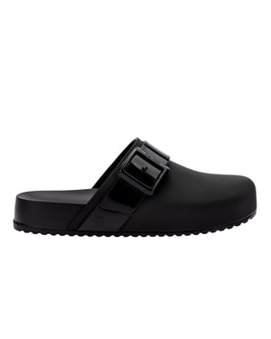 Cozy Clog Slip On Shoes in Black