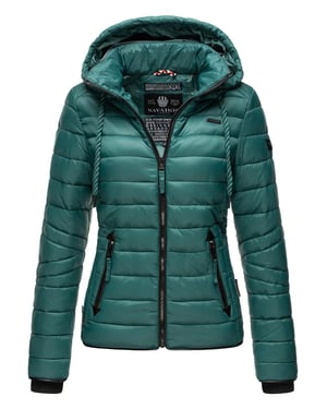 Navahoo Dames Gewatteerde Jas Lulana – Licht, Trendy & Afneembare Capuchon