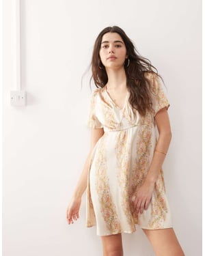 Reclaimed Vintage mini tea dress in floral print