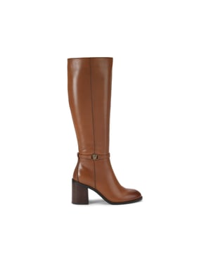 Kurt Geiger London Leather Shoreditch Block Knee B Boots