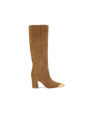 Kurt Geiger London Suede Regent Cap Knee Boots