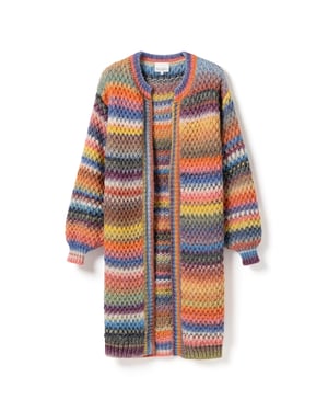 Gio gebreide cardigan in veelkleurig