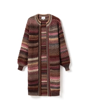 Gio gebreide cardigan in veelkleurig