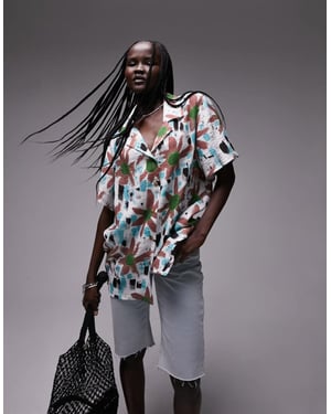 Topshop – Mönstrad resortskjorta i flera färger, del av set