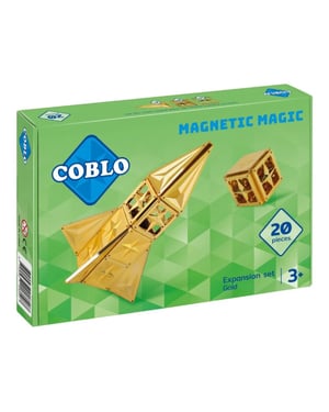 Coblo Magnetische tegels goud 20-delig