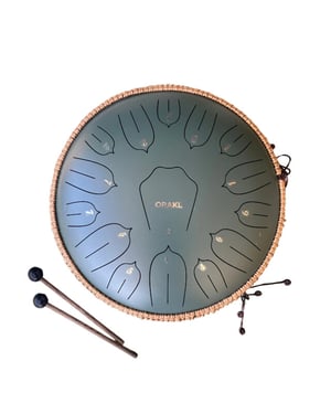 Orakl Steel tongue drum elysium bosgroen